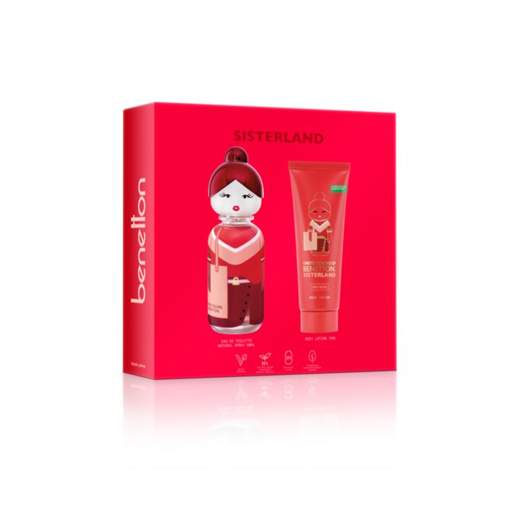 SET SISTERLAND RED ROSE EAU DE TOILETTE 80ML