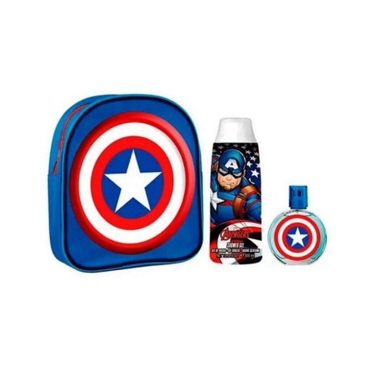 CAPITAN AMERICA BACKPACK + EDT 50ML + SHOWER GEL 300ML