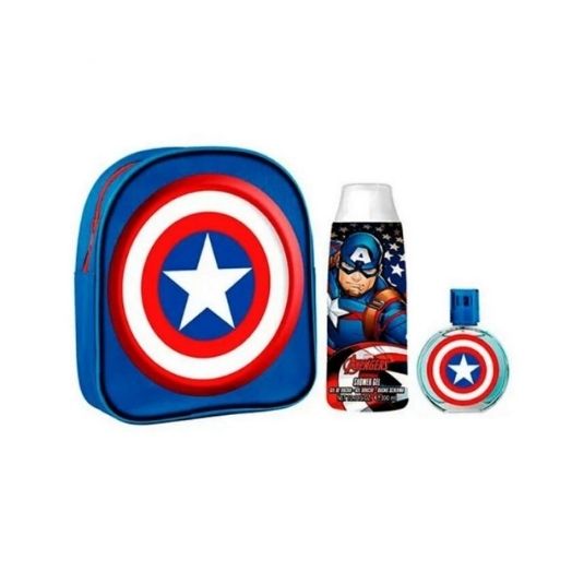 CAPITAN AMERICA BACKPACK + EDT 50ML + SHOWER GEL 300ML