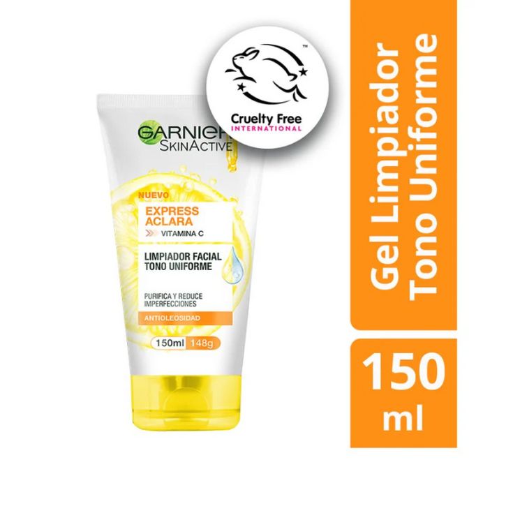 GARNIER EXPRESS ACLARA GEL LIMPIADOR HIDRATANTE