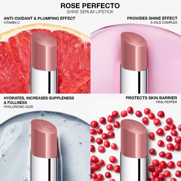 ROSE PERFECTO SHINE SERUM LIPSTICK