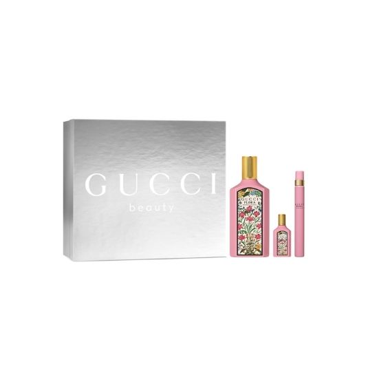 GUCCI FLORA GORGEOUS GARDENIA EDP (100ML + PEN SPRAY 10ML + MINI 5ML) XM24