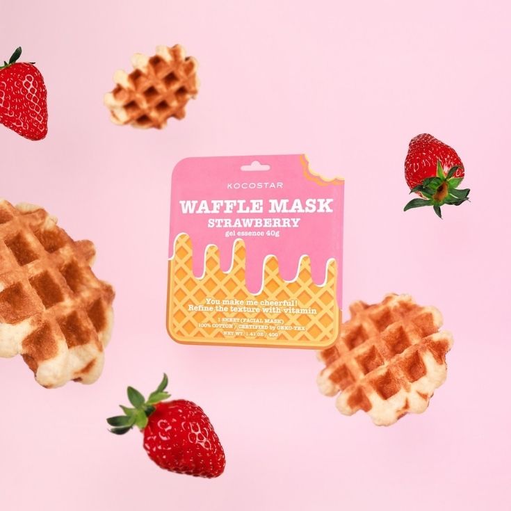 KOCOSTAR WAFFLE MASK STRAWBERRY 
