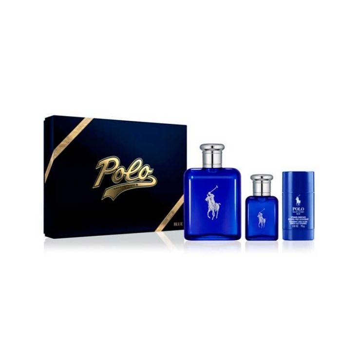POLO BLUE EAU DE TOILLETTE (125ML + 40ML + DEO)
